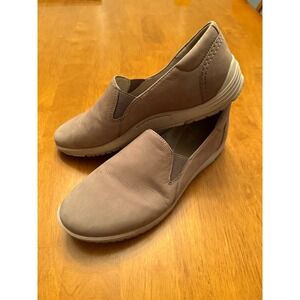 Dansko Laraine Women Taupe Leather Waterproof Slip On Loafer Shoes Size 42